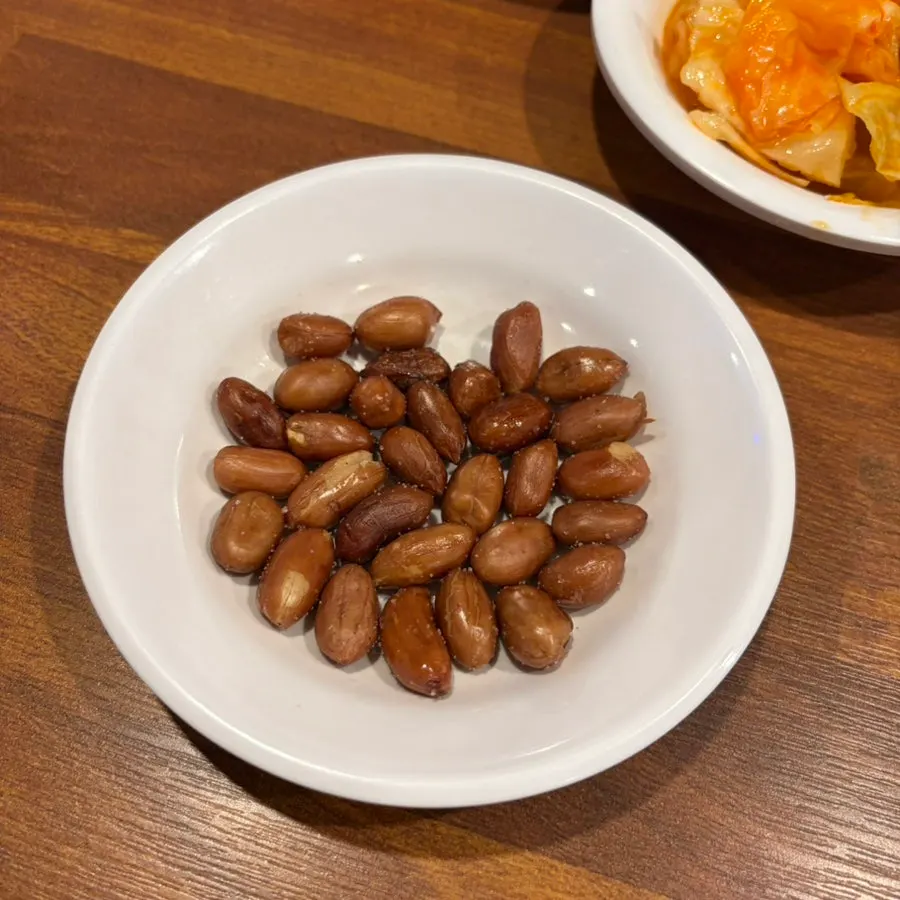 Plate of side dishes served with the meal
