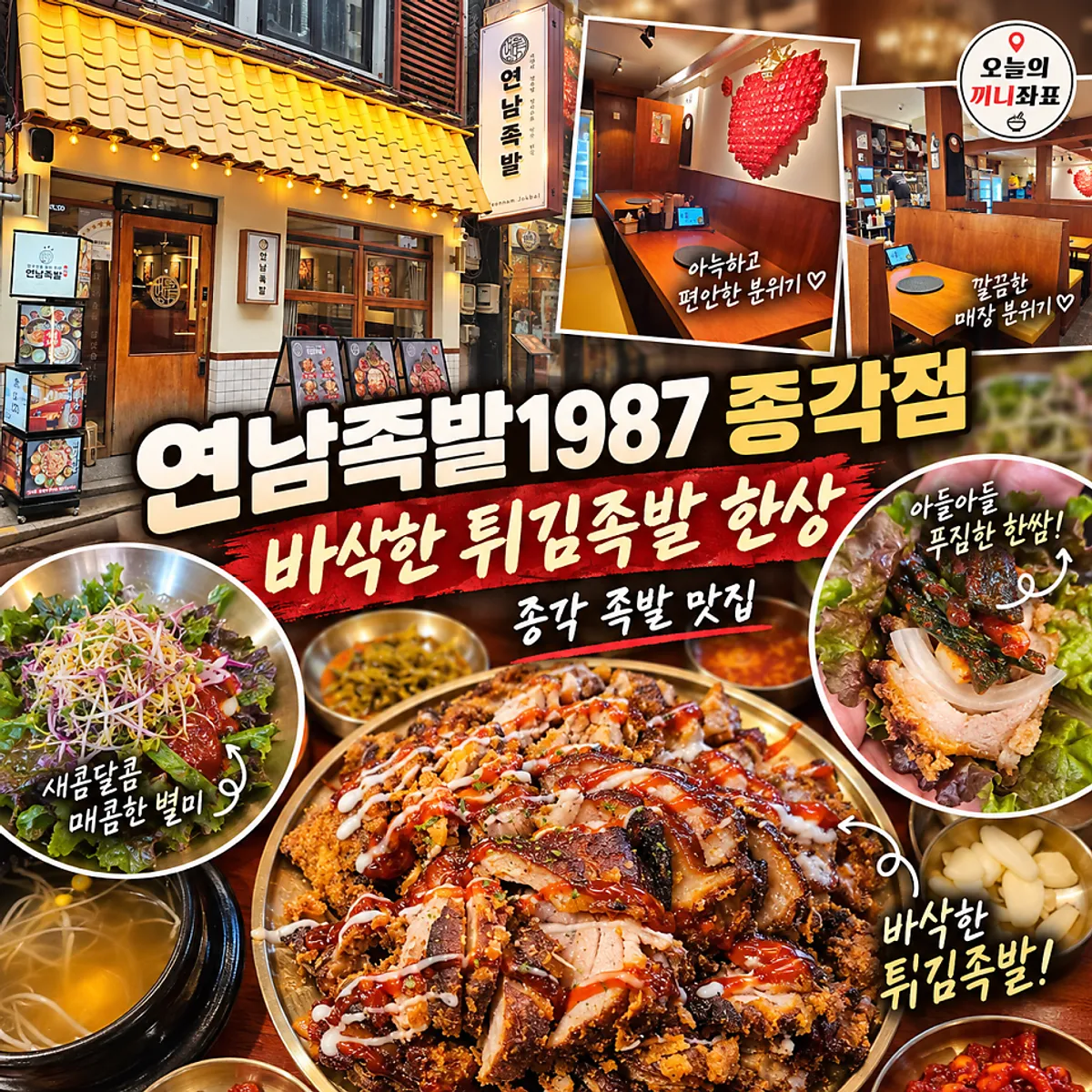 Signature fried jokbal at Yeonnam Jokbal 1987