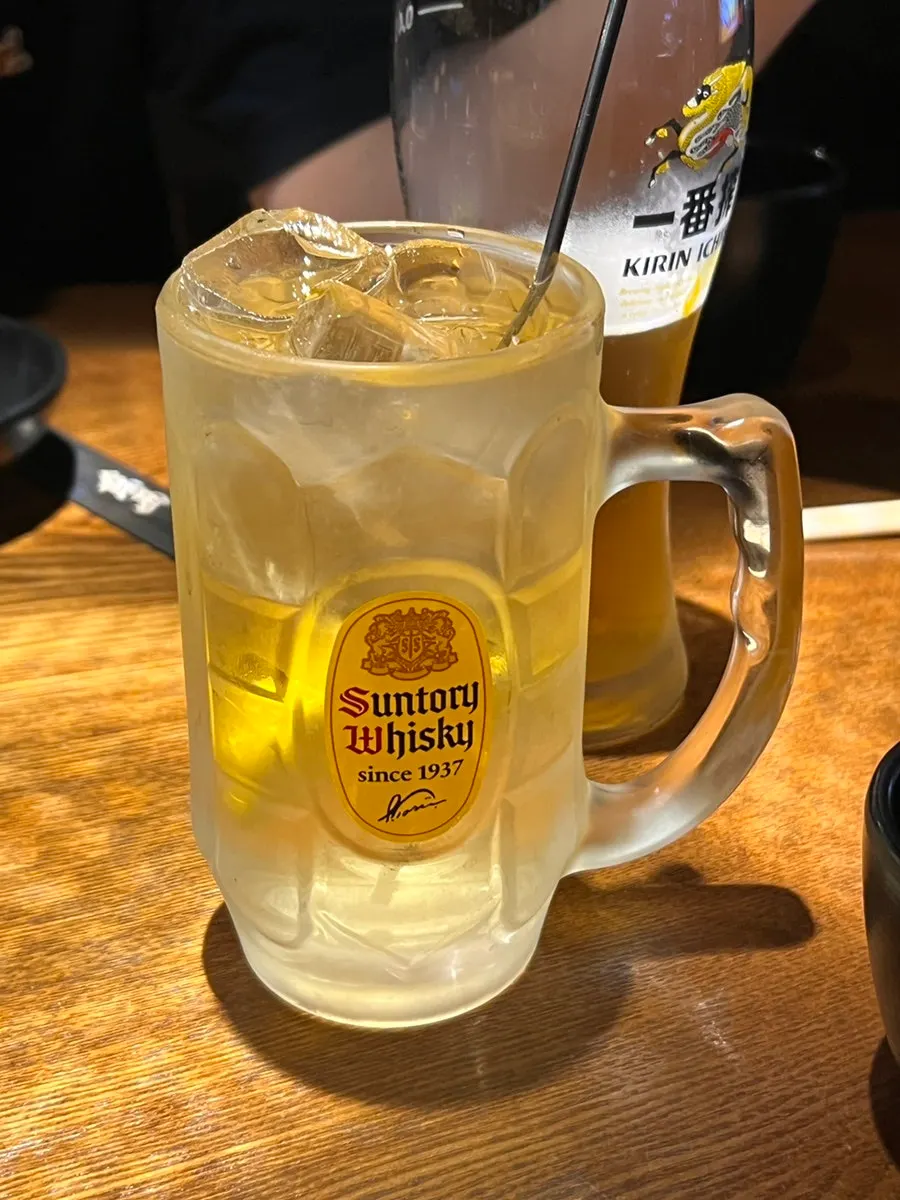 Suntory highball ordered with soda water