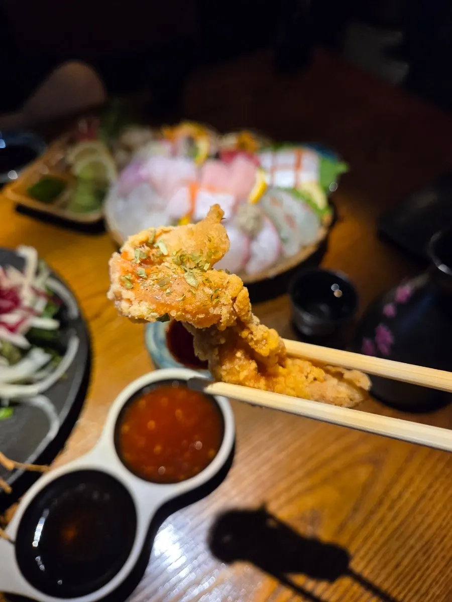 Crispy fried chicken skin