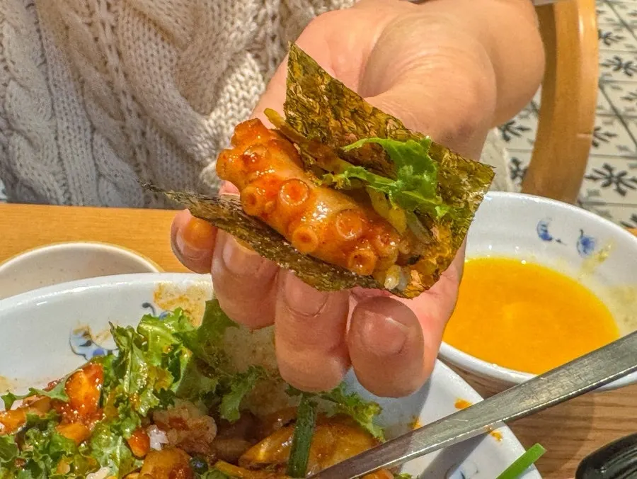 부드러운 보쌈 고기 클로즈업