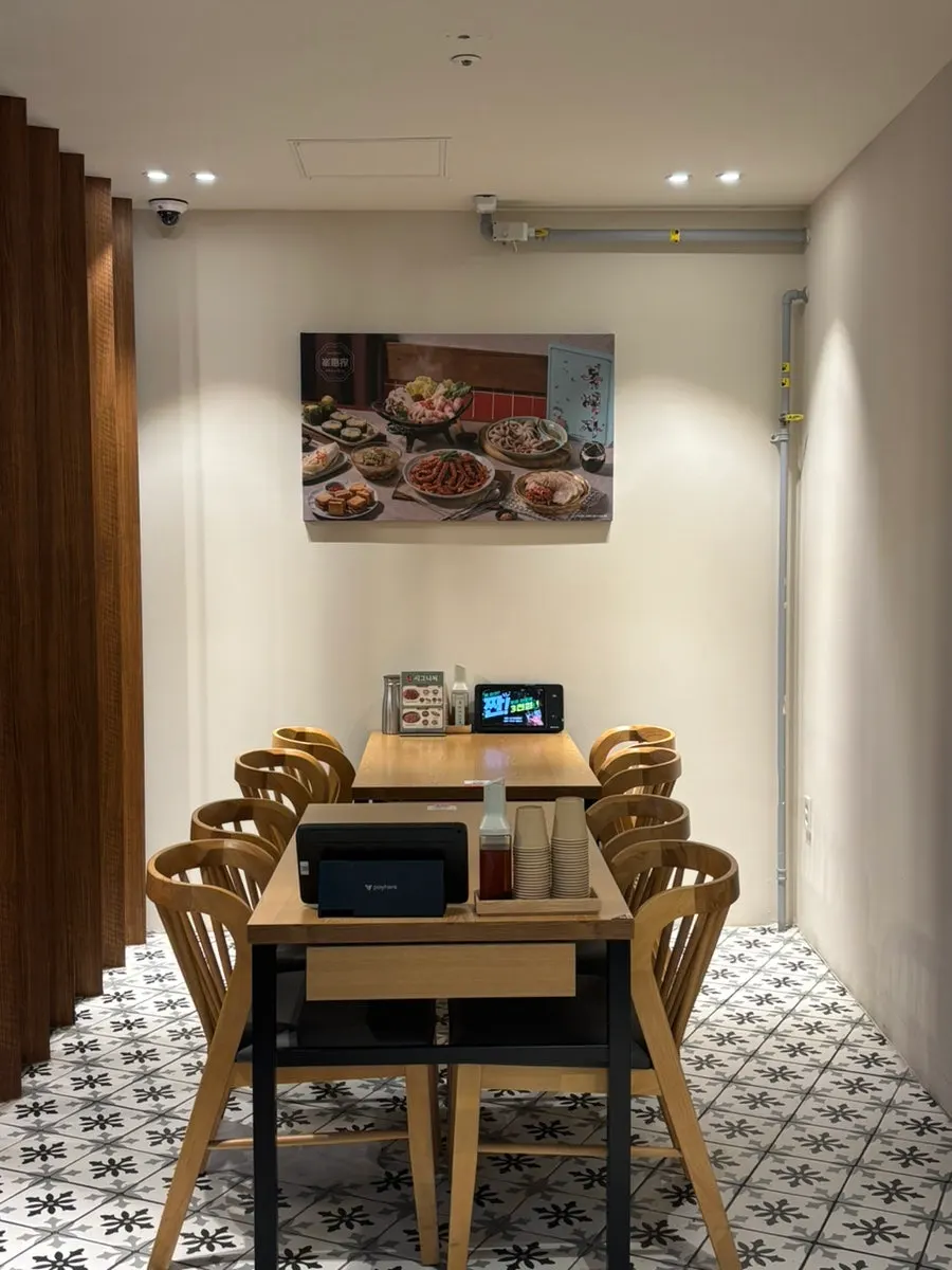 Neatly arranged restaurant interior