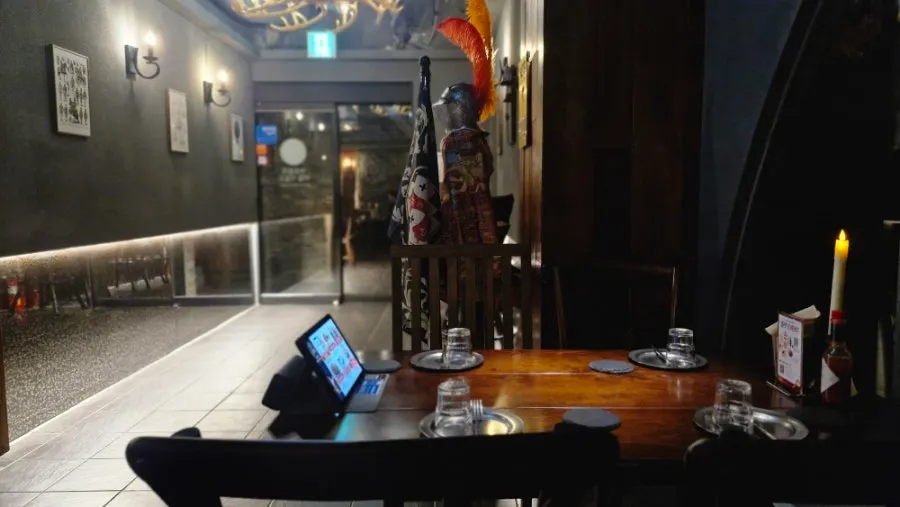 Monastery-themed bar known for its beer