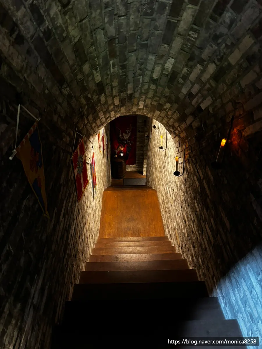 Bar entrance with the feel of a secret cellar