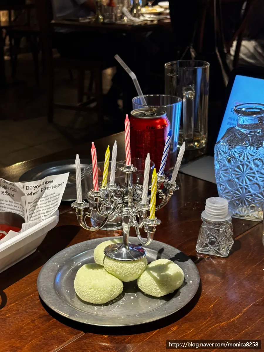 Platter with fries, salad, and pickles