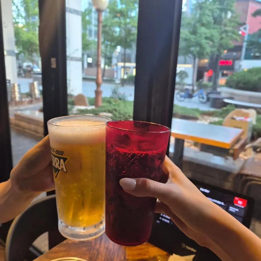 Cola ordered alongside the draft beer