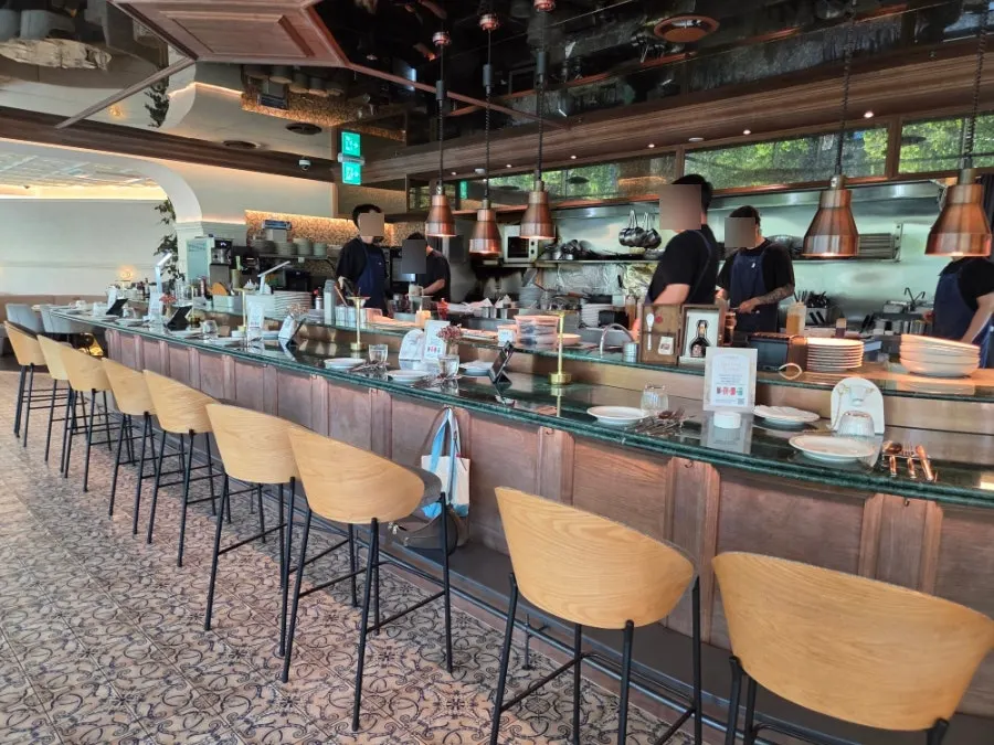 Stylish restaurant interior