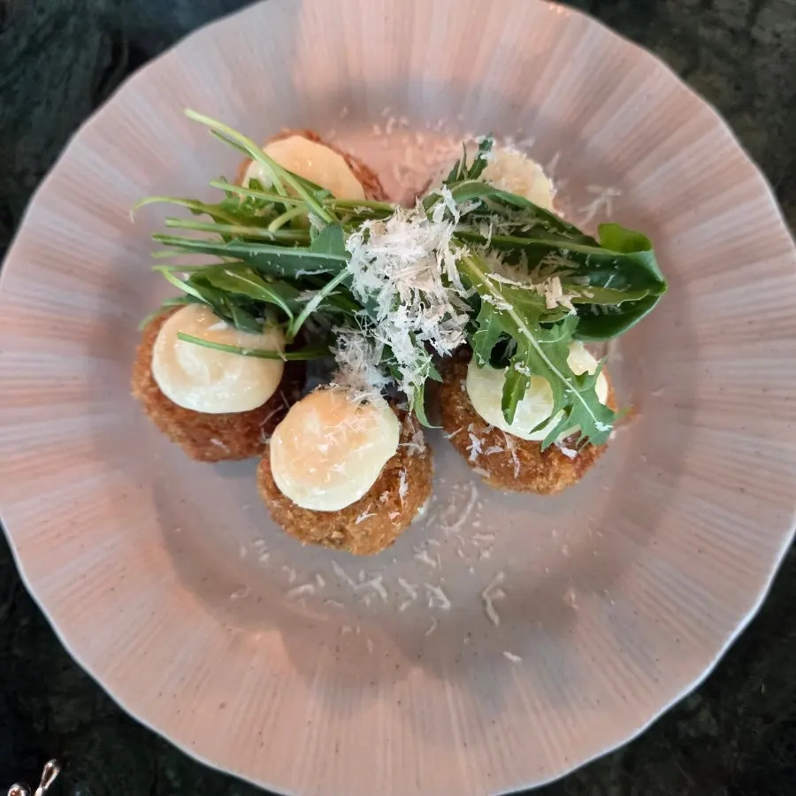 Bolognese arancini appetizer
