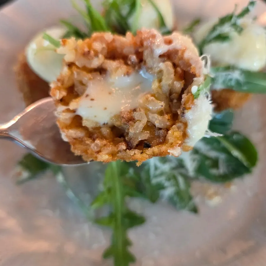 Crisp Bolognese arancini