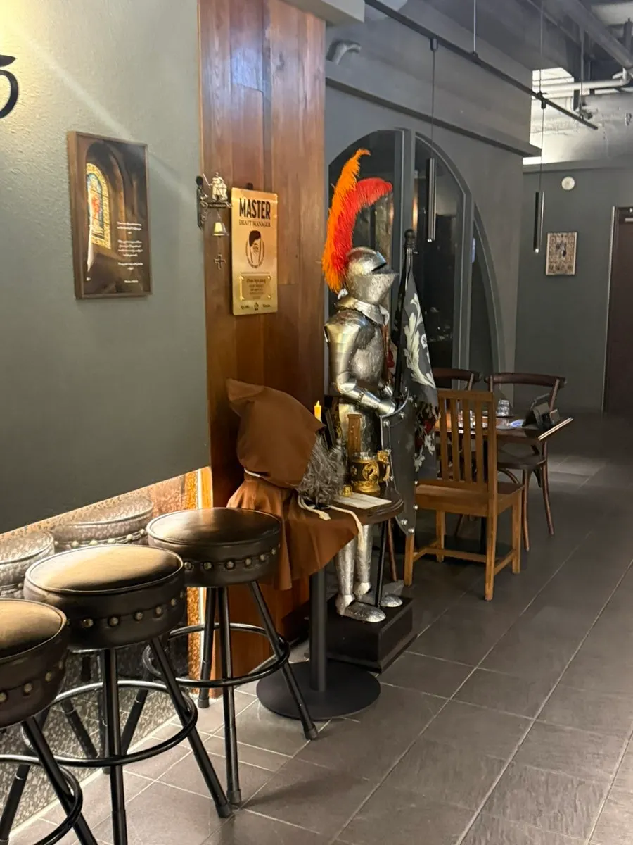 Cozy seating in the basement dining pub