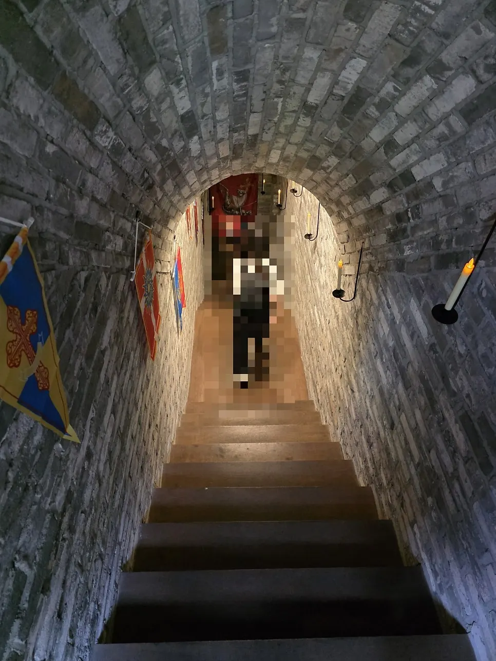 Stairs down to the basement level of Sudowonui Bimil Jeojanggo