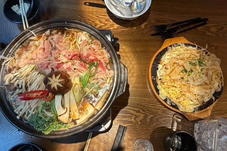 Sukiyaki beef set aside in advance
