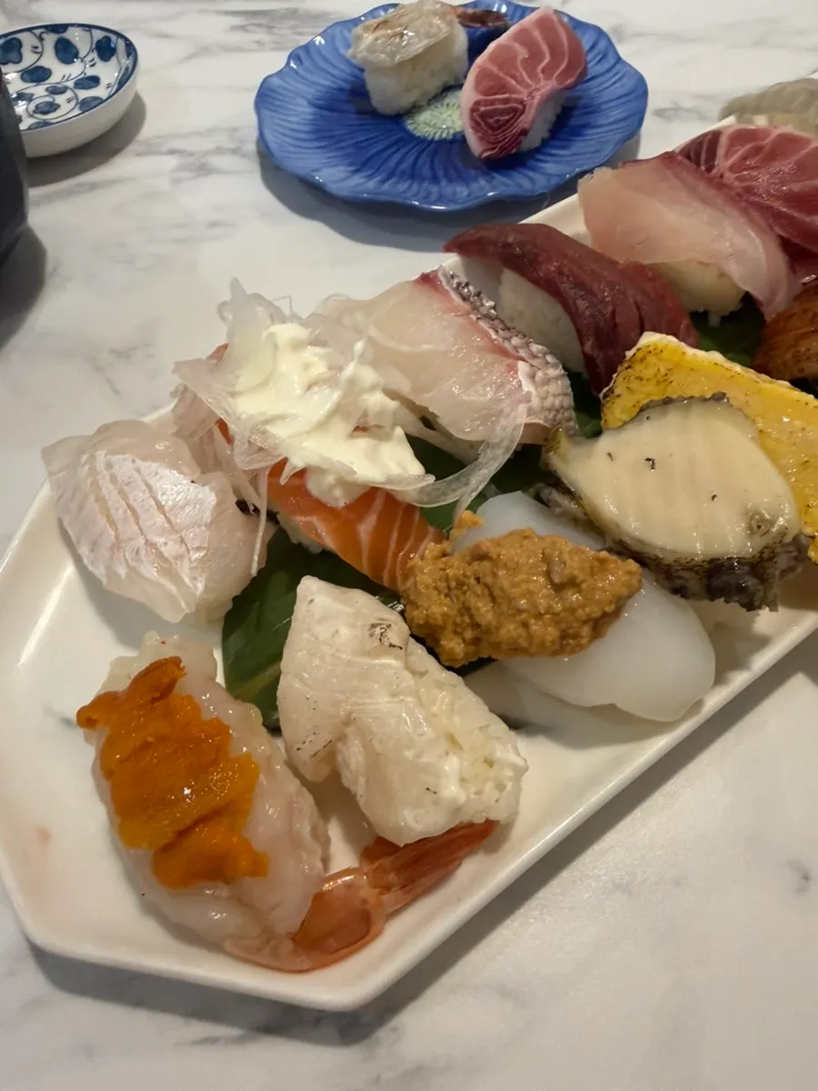 Premium sushi with a varied selection