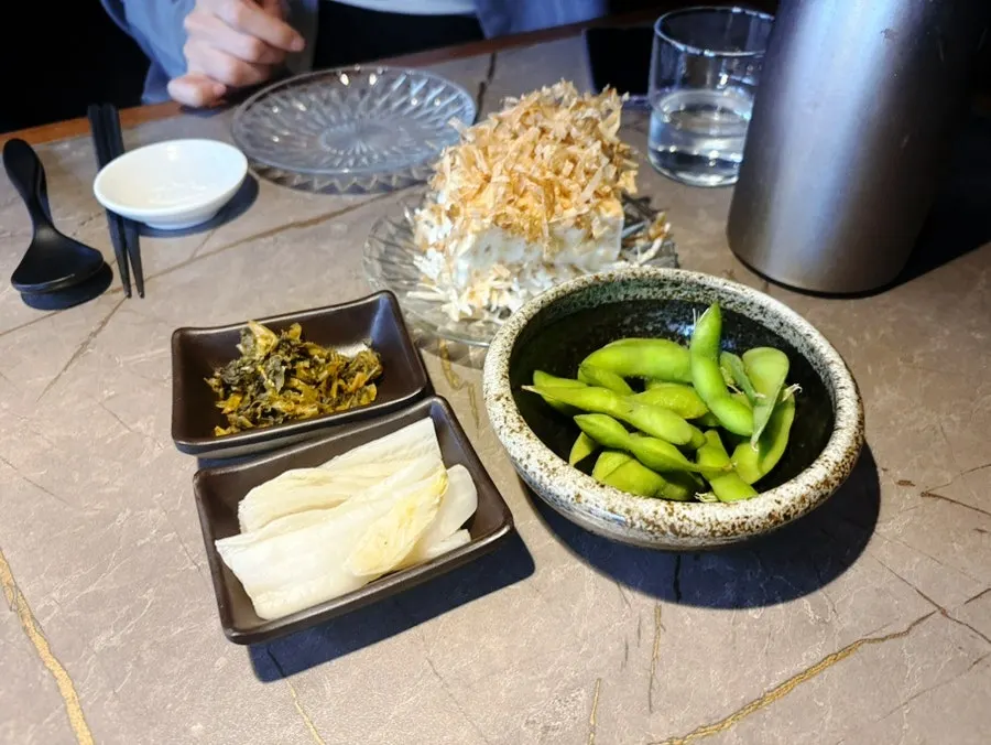 Table pre-set for a reservation