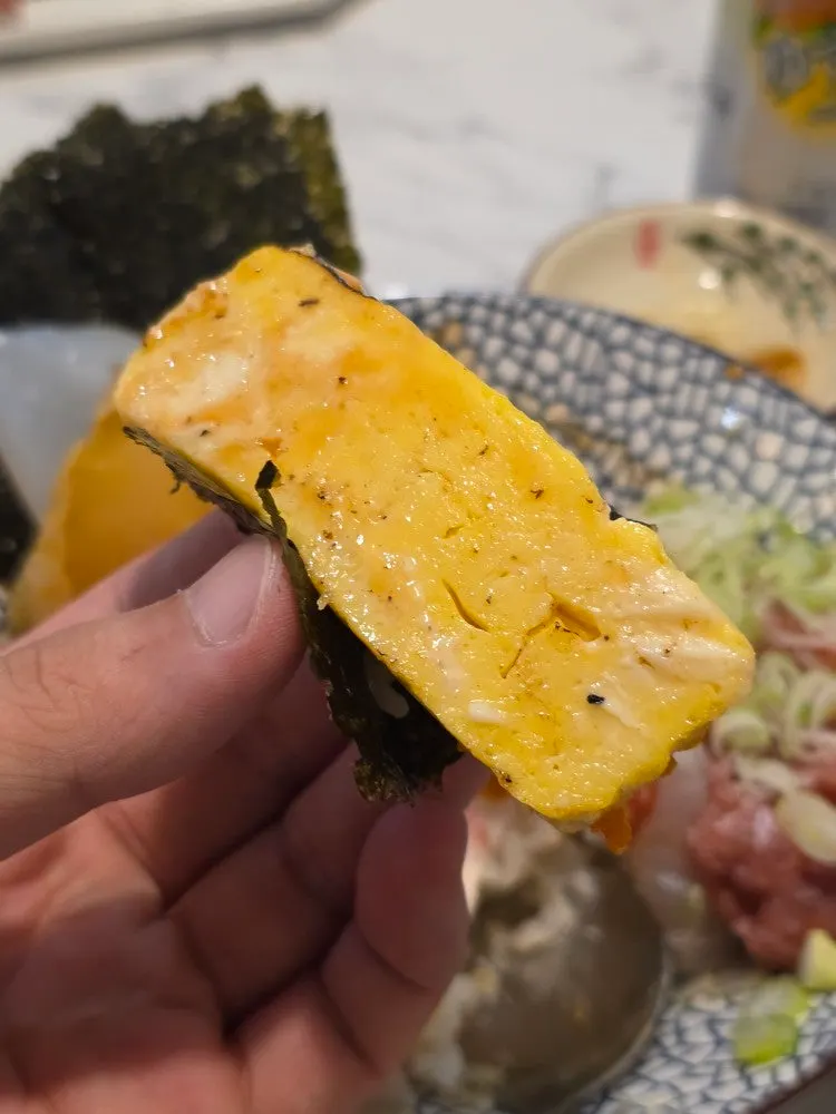 Thick, glossy fish slices from the geuksang sushi