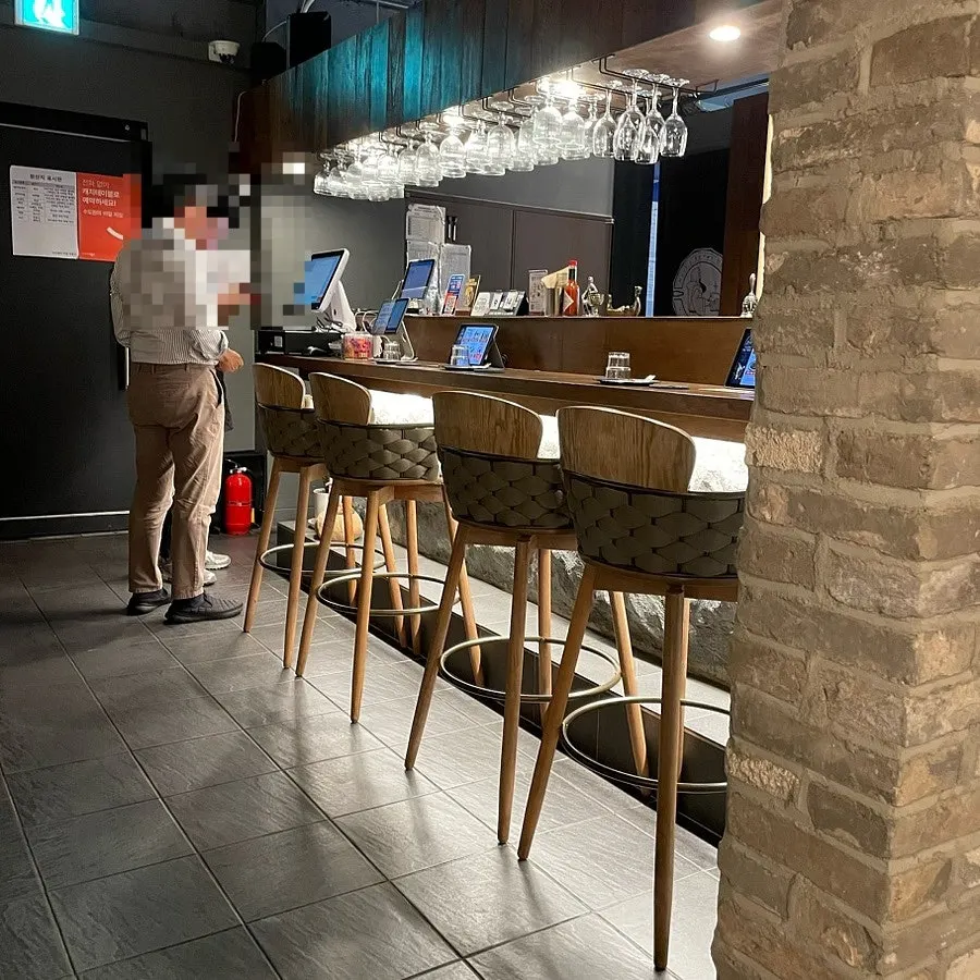 View of the bar interior from a seat