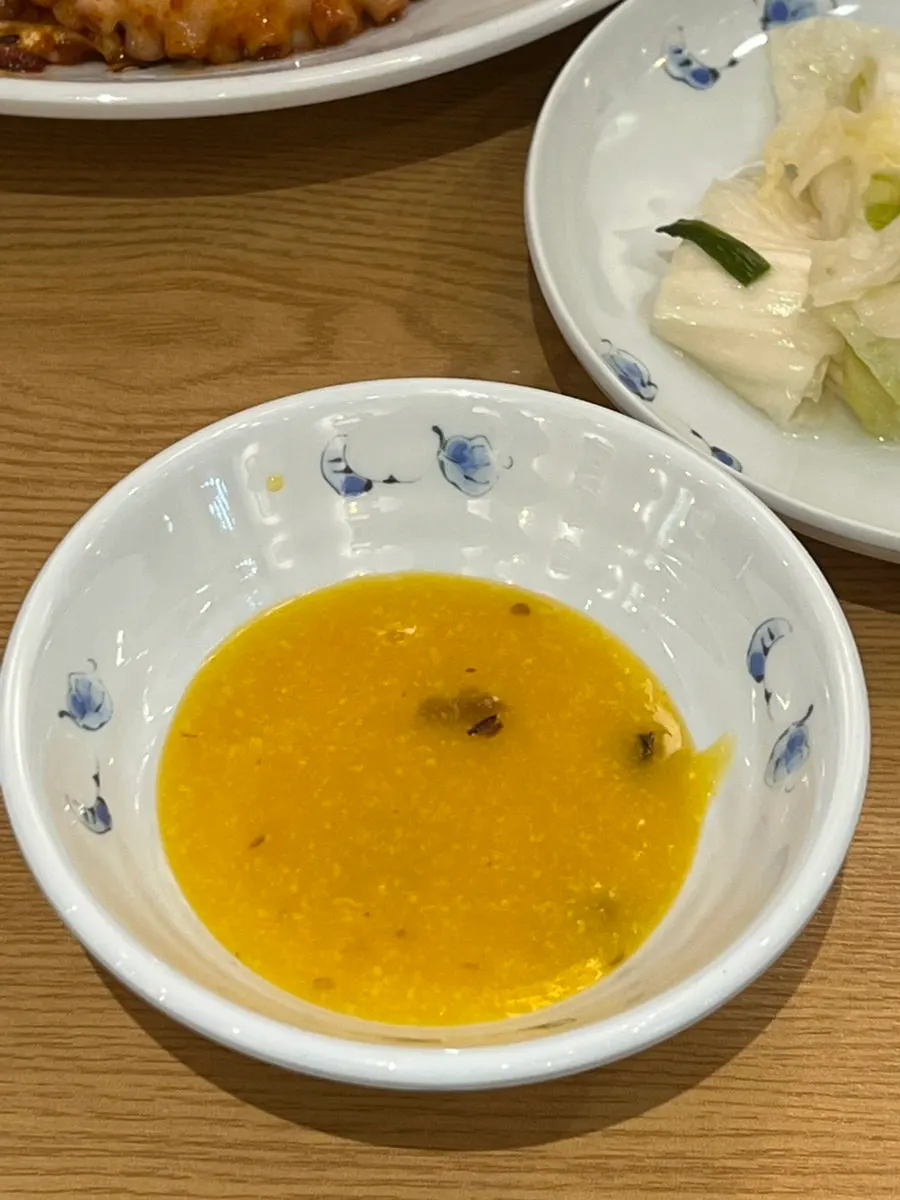 Pumpkin porridge served as an appetizer
