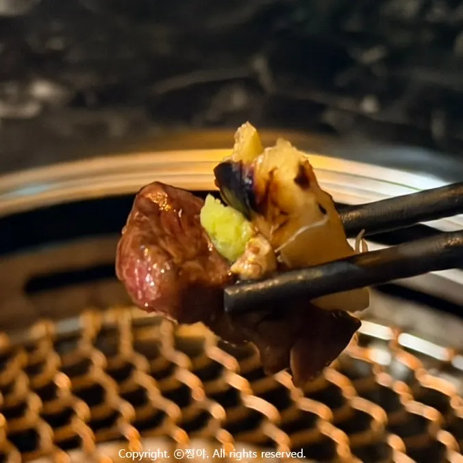 A perfectly grilled piece of beef