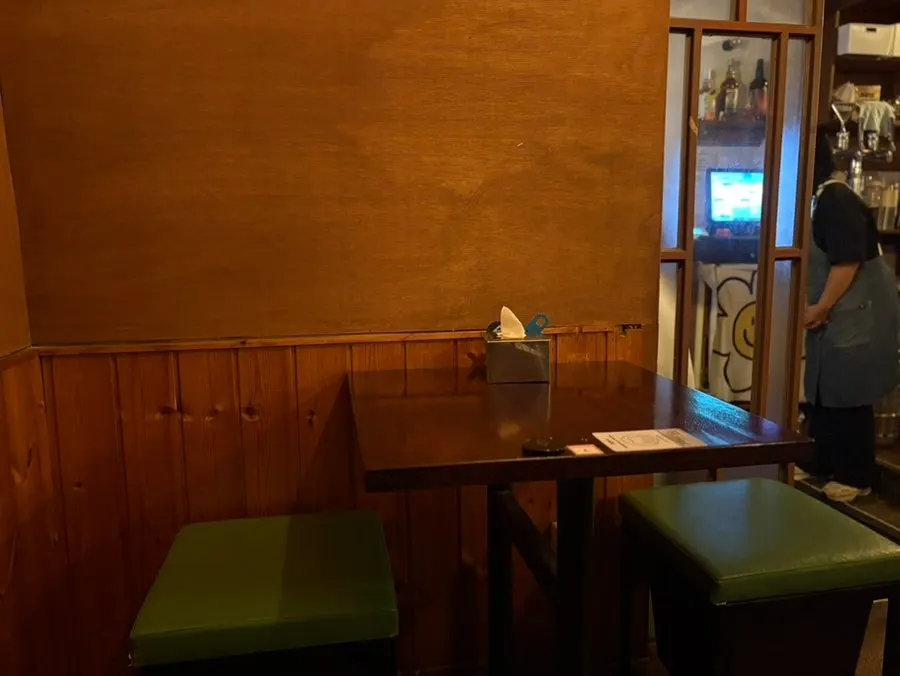Bar interior with just-right dim lighting