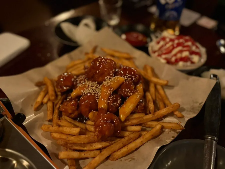 Complimentary shrimp chips
