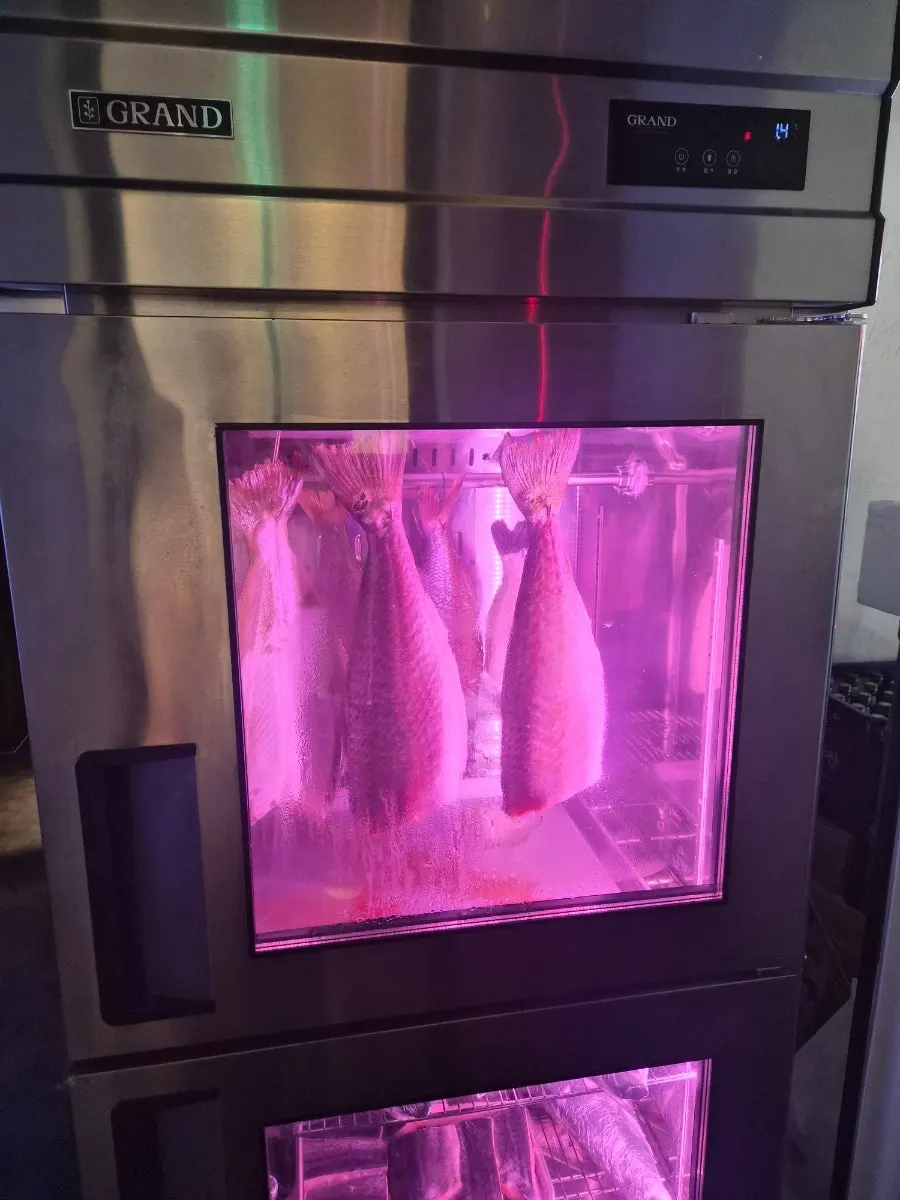 Fish aging at the store entrance