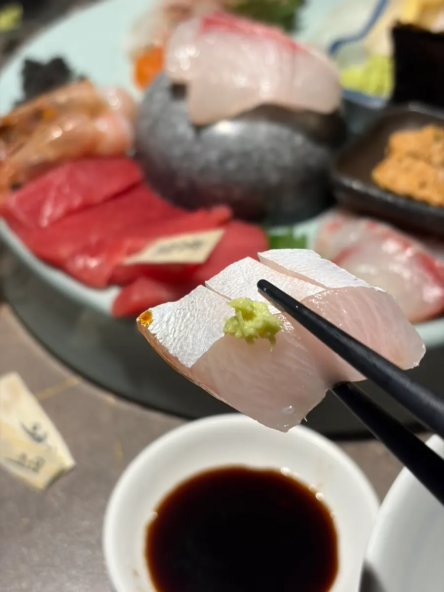 Melt-in-the-mouth aged tuna sashimi