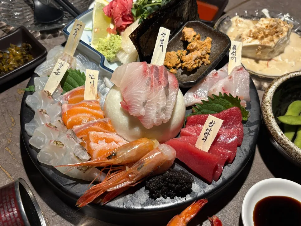Table set with food and drink bottles