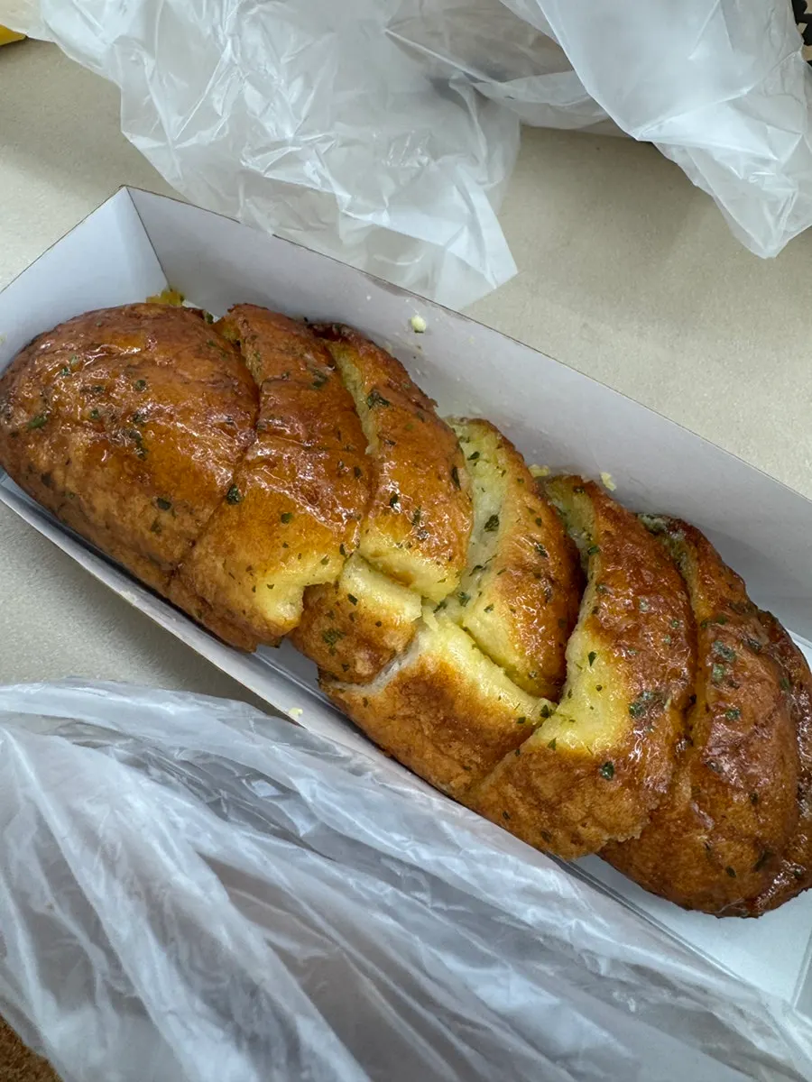 Garlic bread and coffee buns from Munhwa Bakery