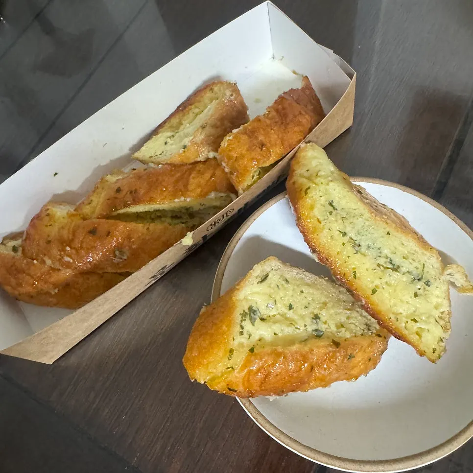 Garlic bread remembered for its moist texture