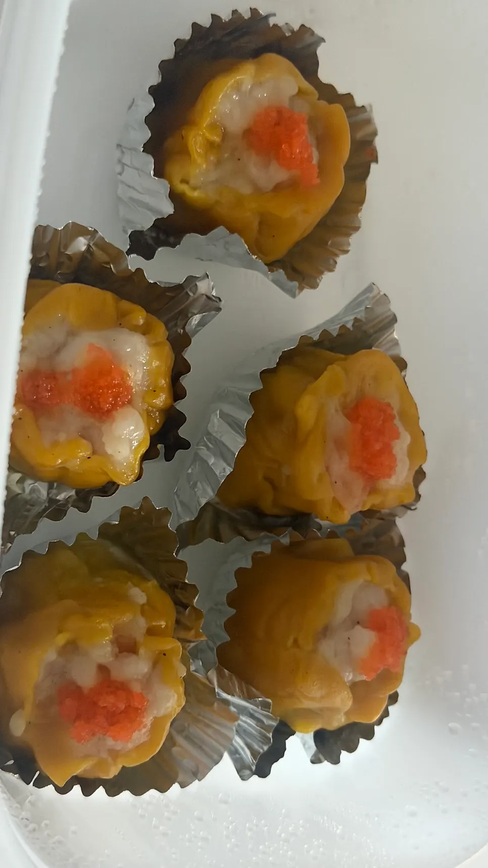 Shumai dim sum takeout from Cheonghwa Uyuk Dosakmyeon