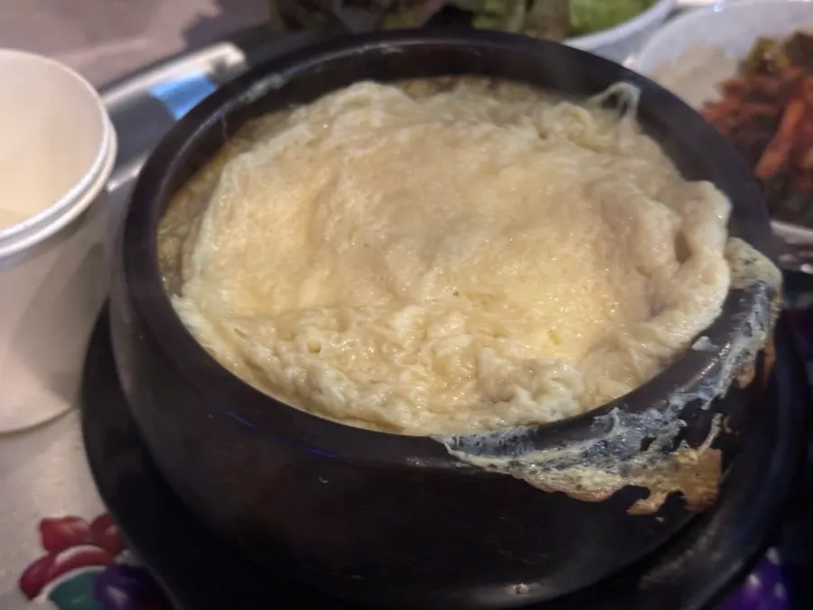 초원식당 사이드 메뉴 계란찜