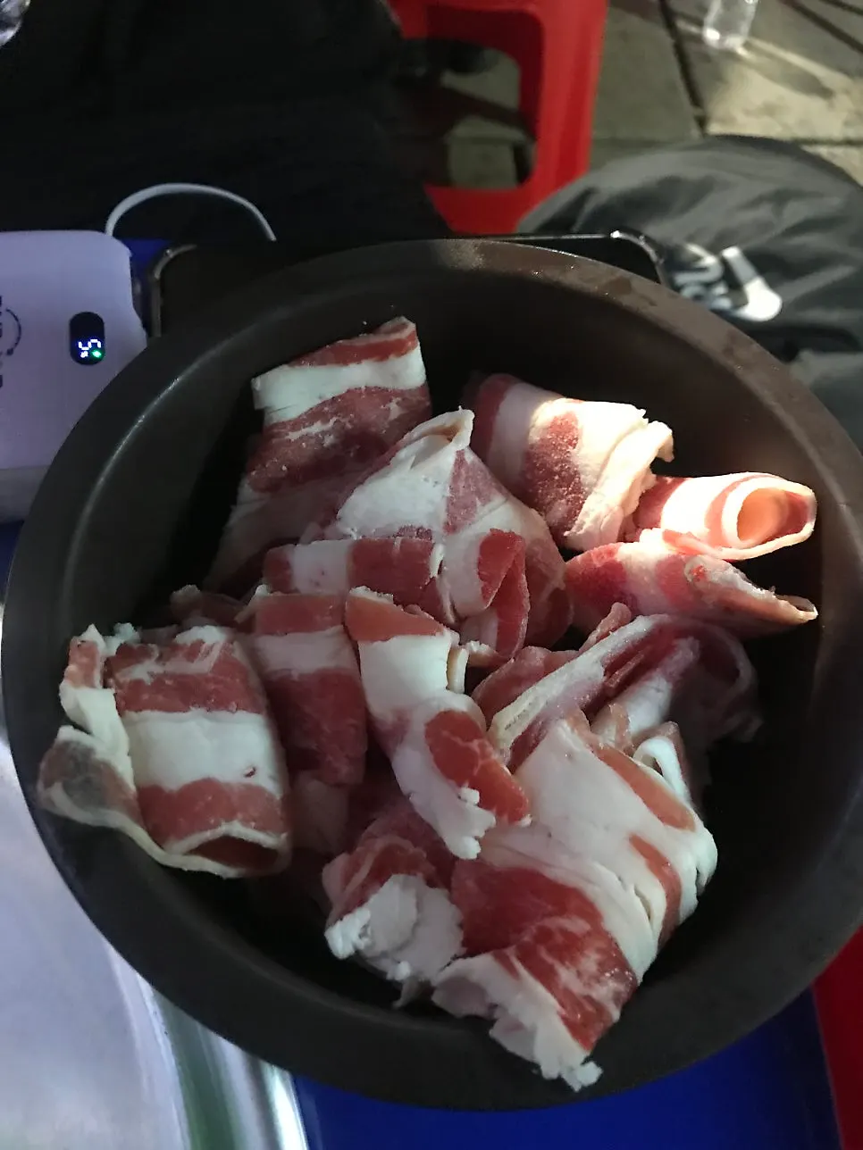 셀프코너에서 가져온 반찬 구성