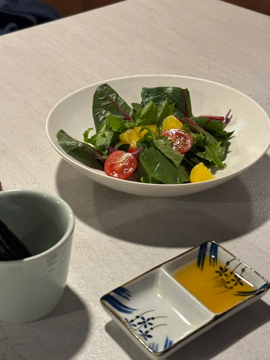 Side dish spread served alongside the tuna