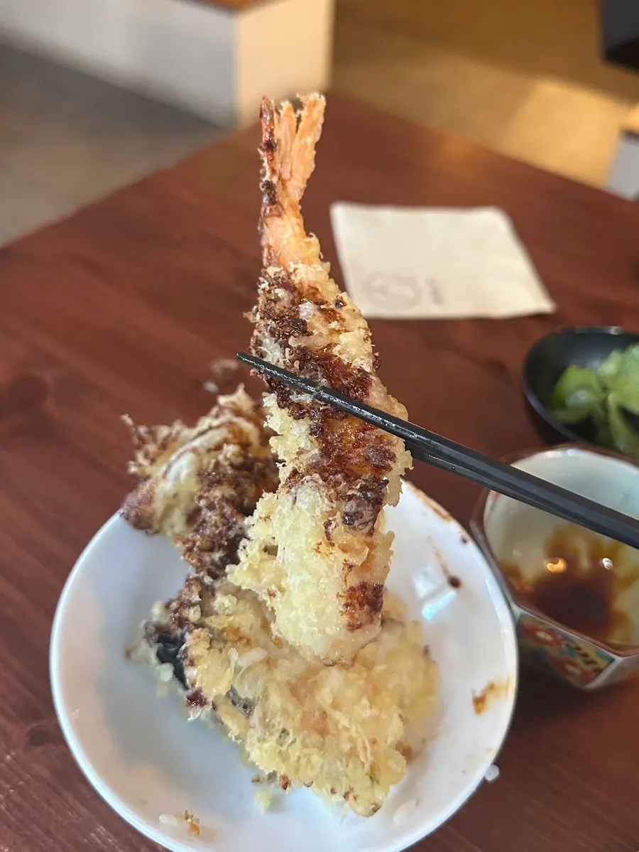 Mix katsu-don and tendon with onsen tamago added near Hongdae Station, Jongno Donburi Yeonnam