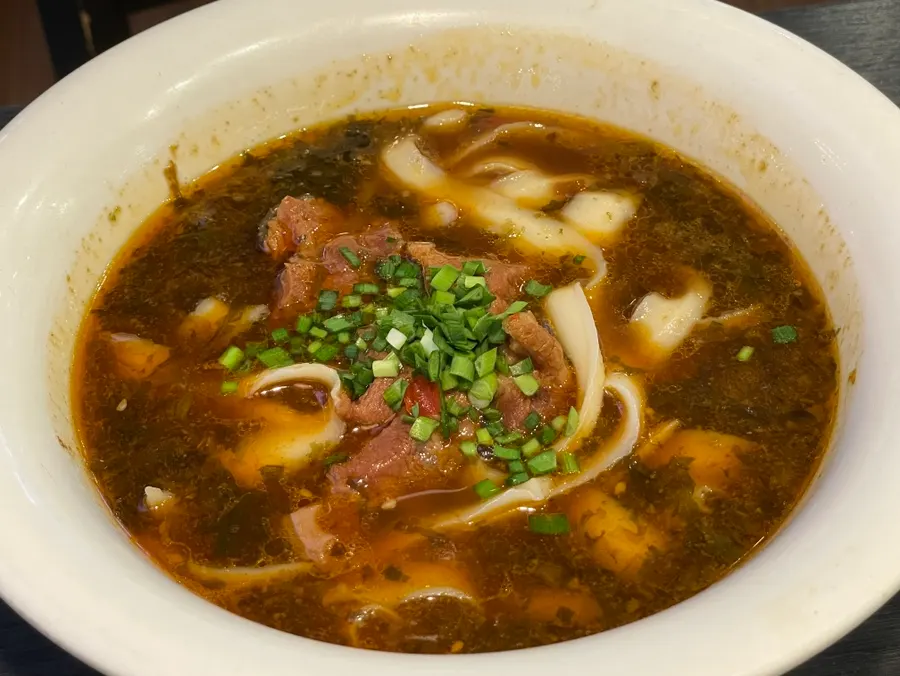 청화 우육도삭면 가게 주변 모습