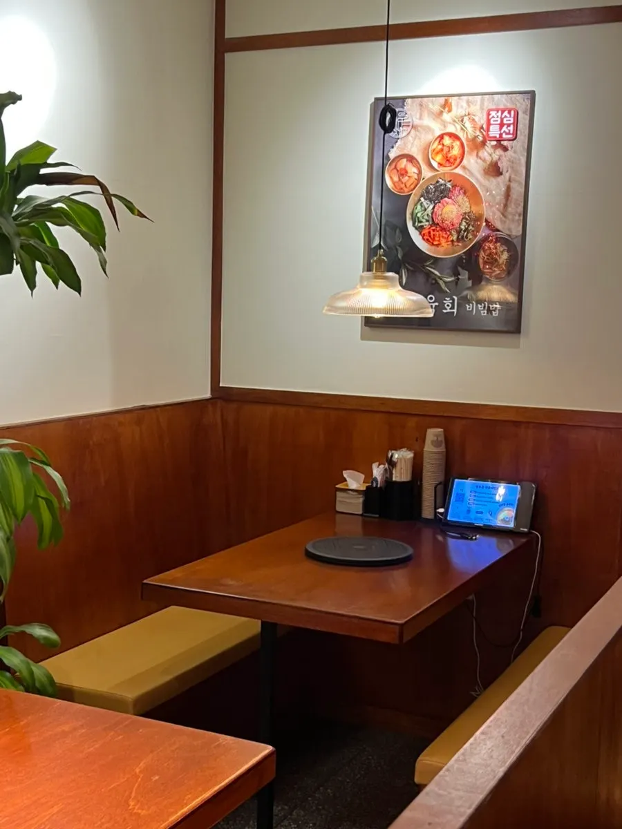 Tablet kiosk installed at every table