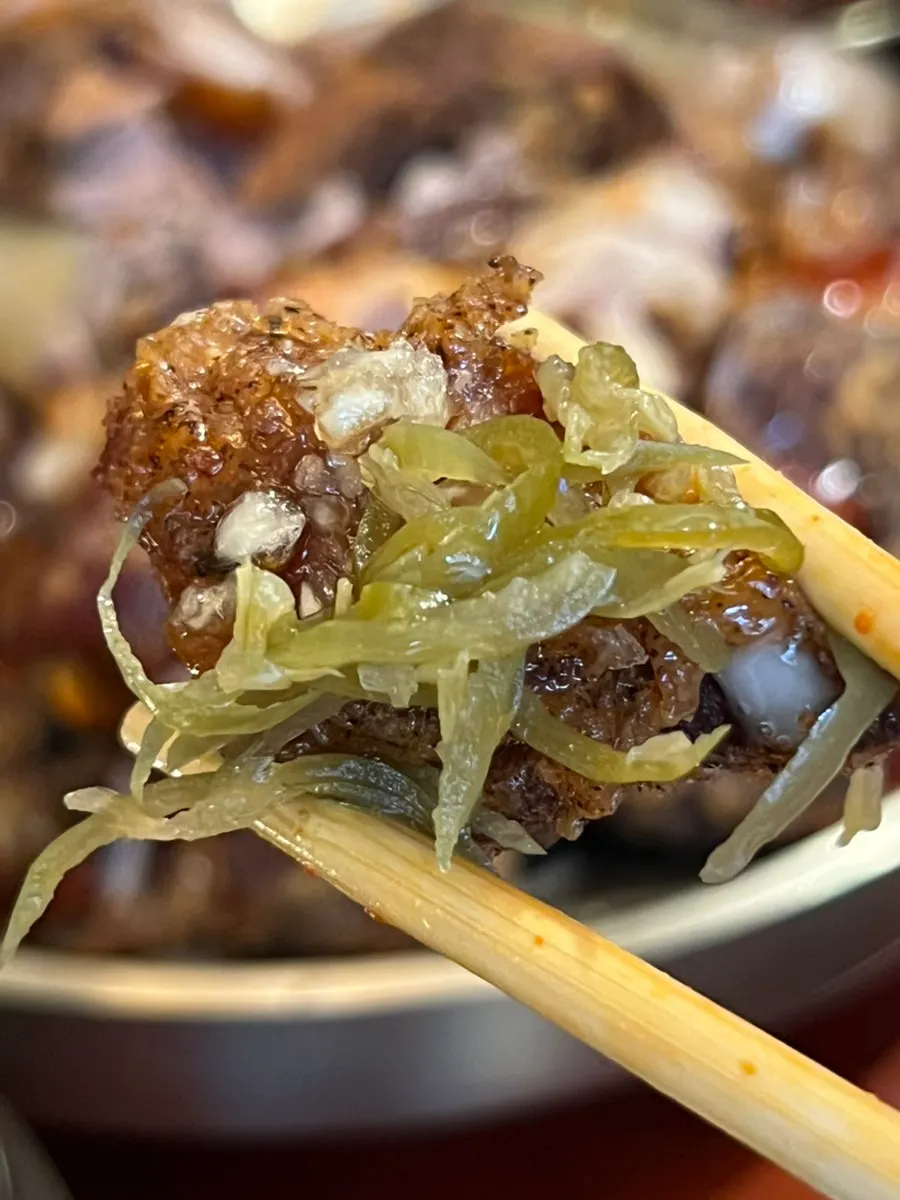 Jokbal set served with bean sprout soup