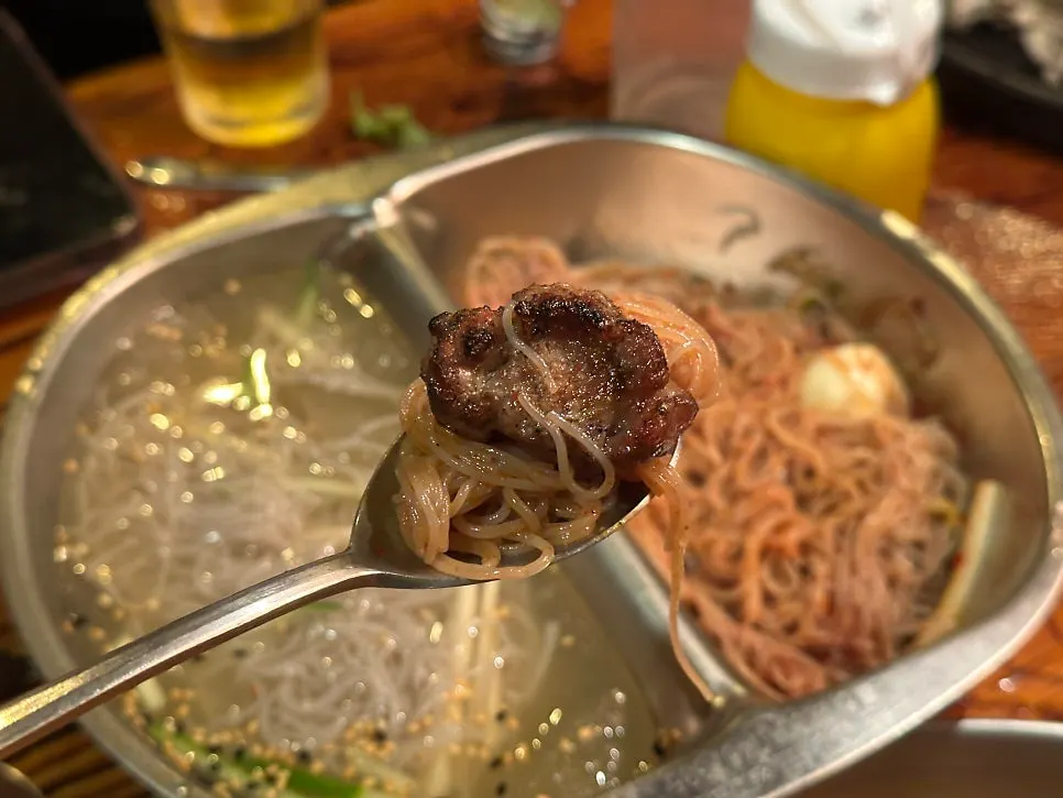 Pork neck dipped in myeoljeot