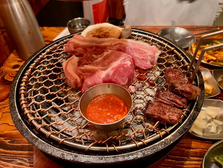 쌈에 싸 먹기 좋게 잘린 등심