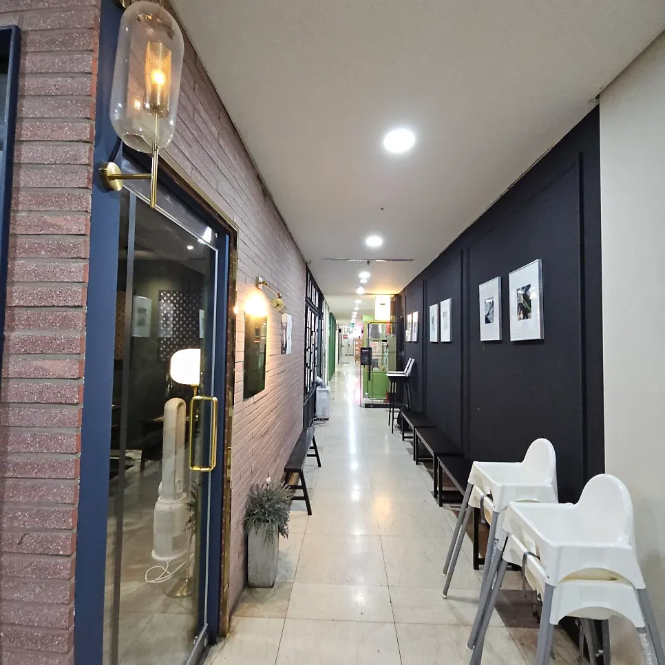 SABAL's entrance, split into two spaces across a hallway