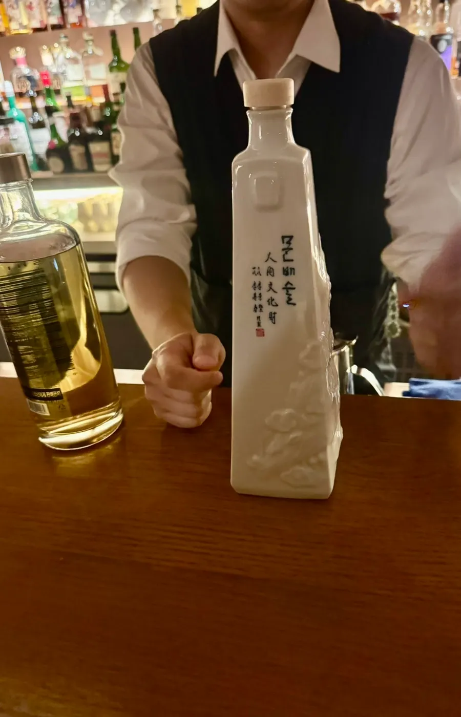 바텐더가 추천해 준 전통주 문배주 병