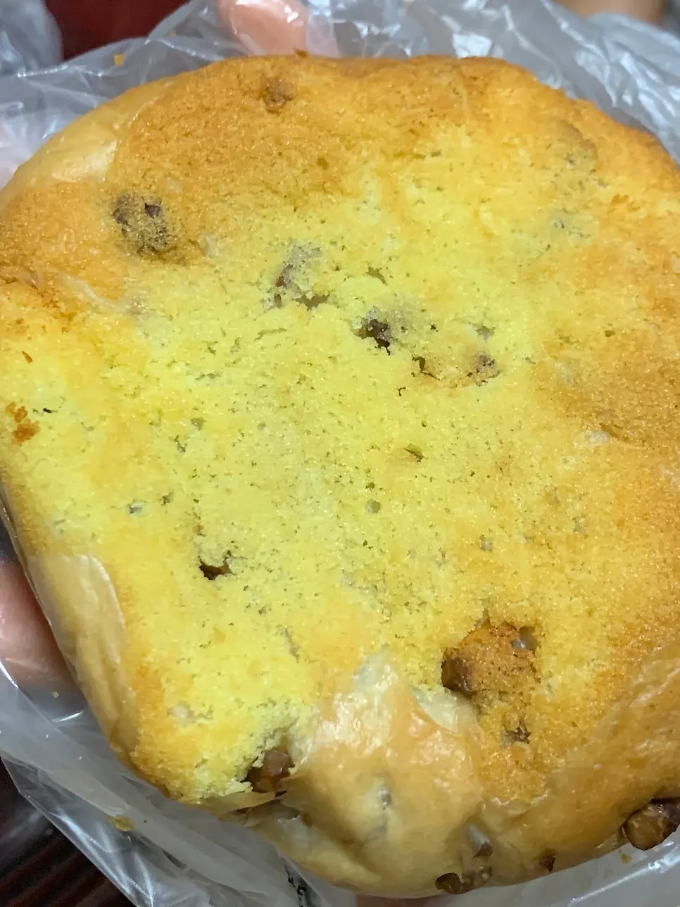 Close-up of Munhwa Bakery's soft sweet potato bread