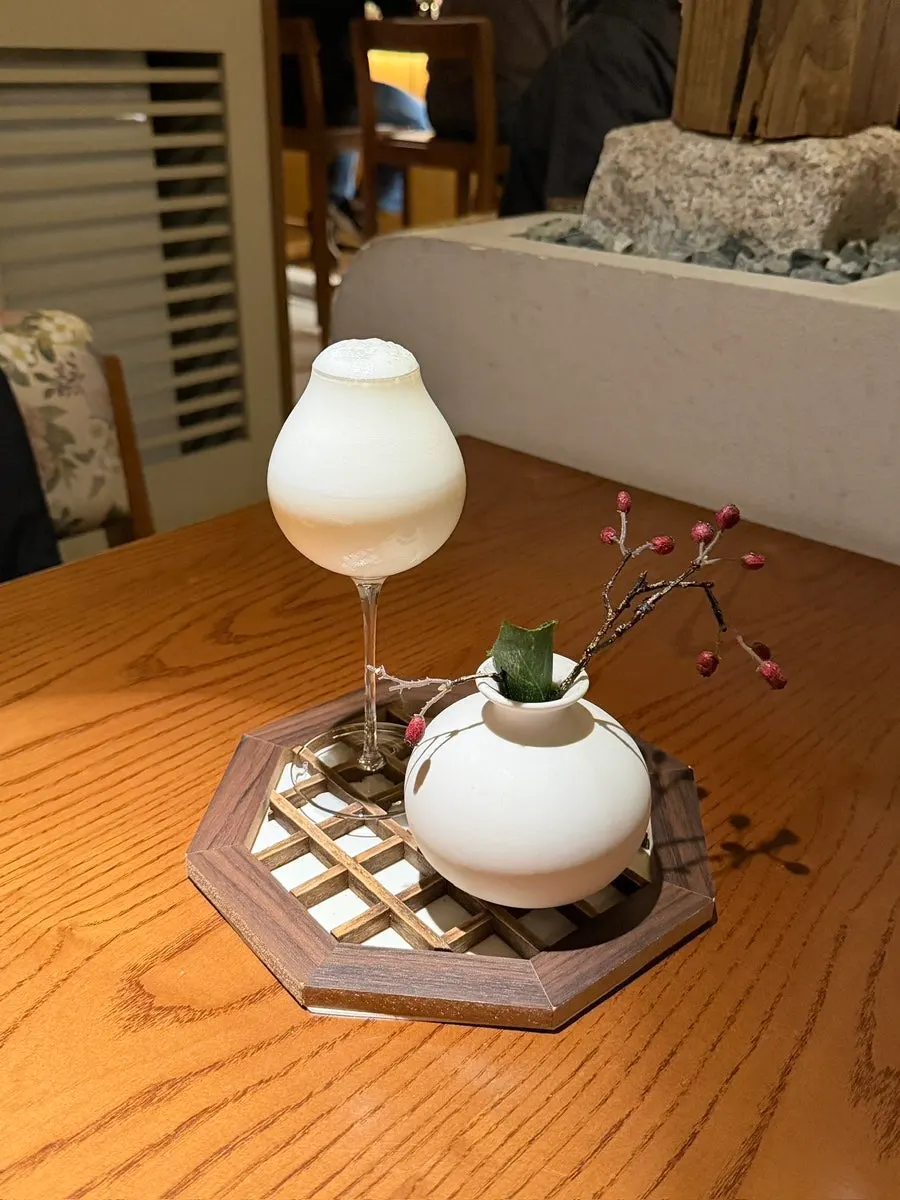Jaehoe, a dessert-style cocktail