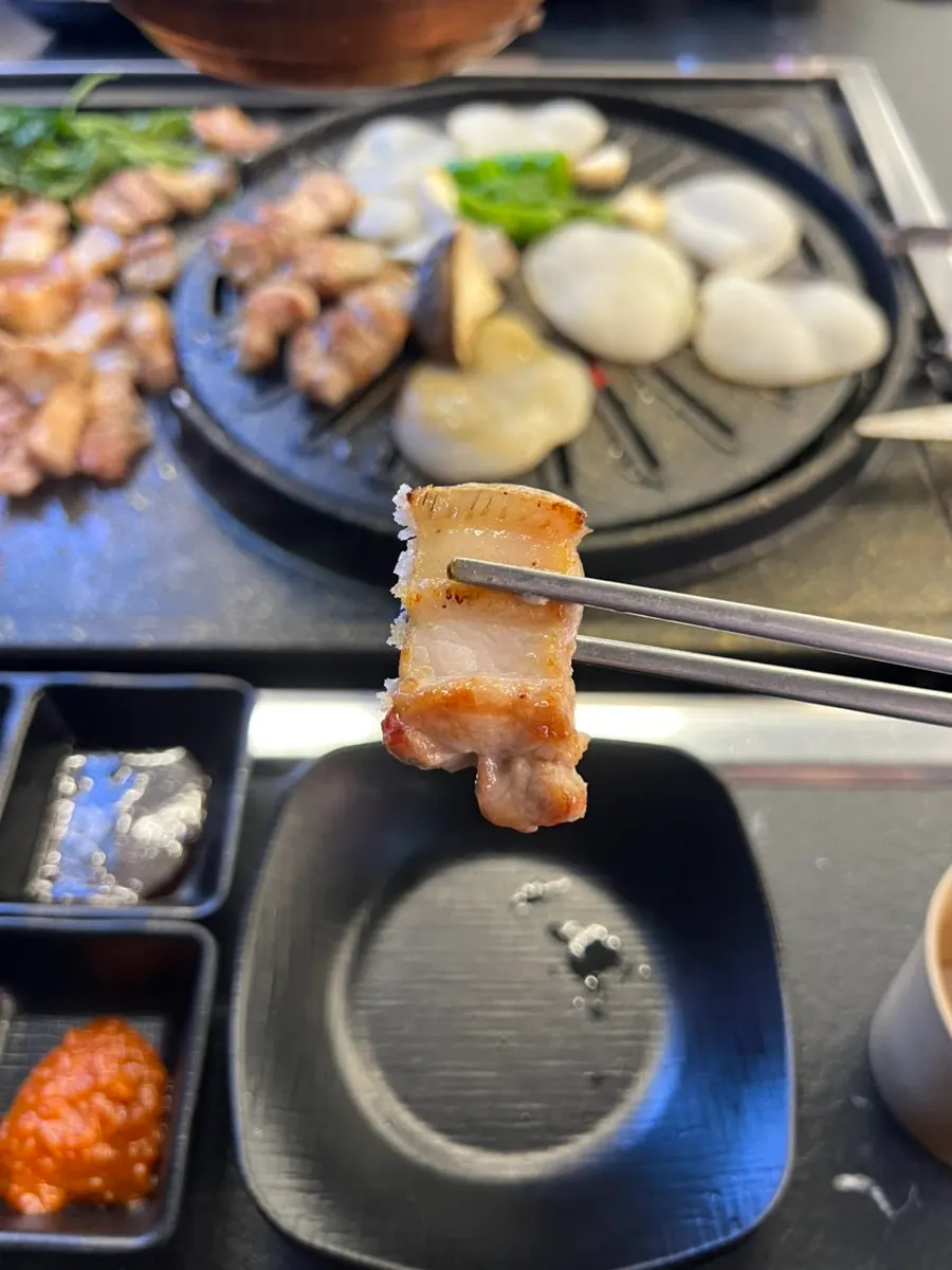 Meat wrapped in pork-fat-grilled potato slices