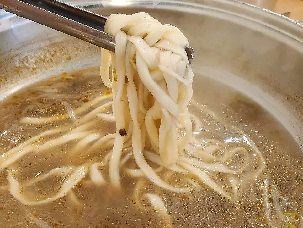 만두전골에 넣을 칼국수 면사리