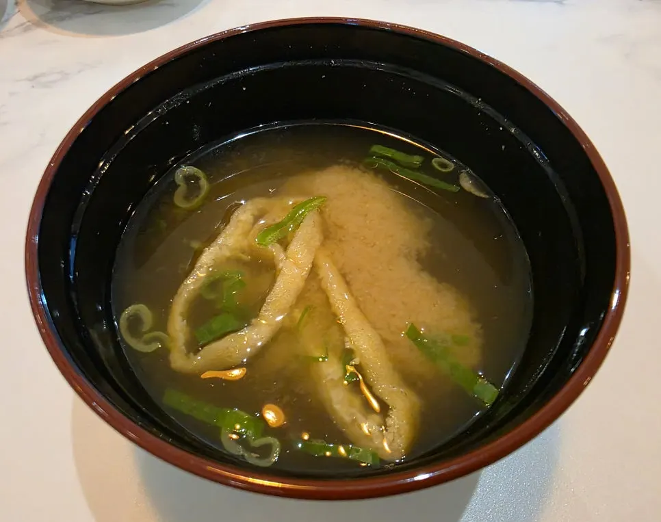 Warm soup served after ordering