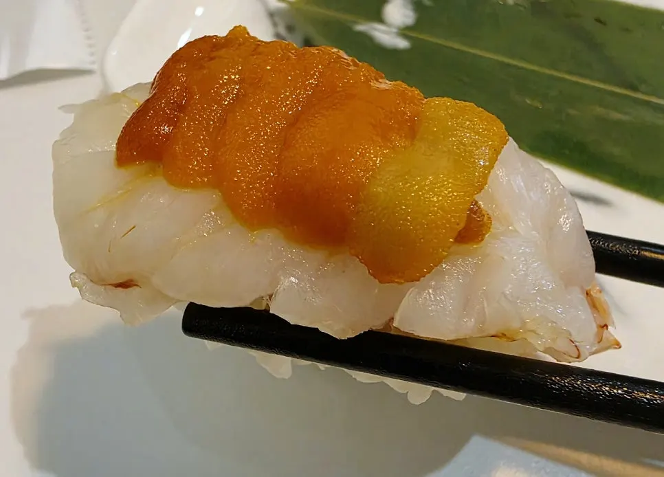 Details of the sushi selection