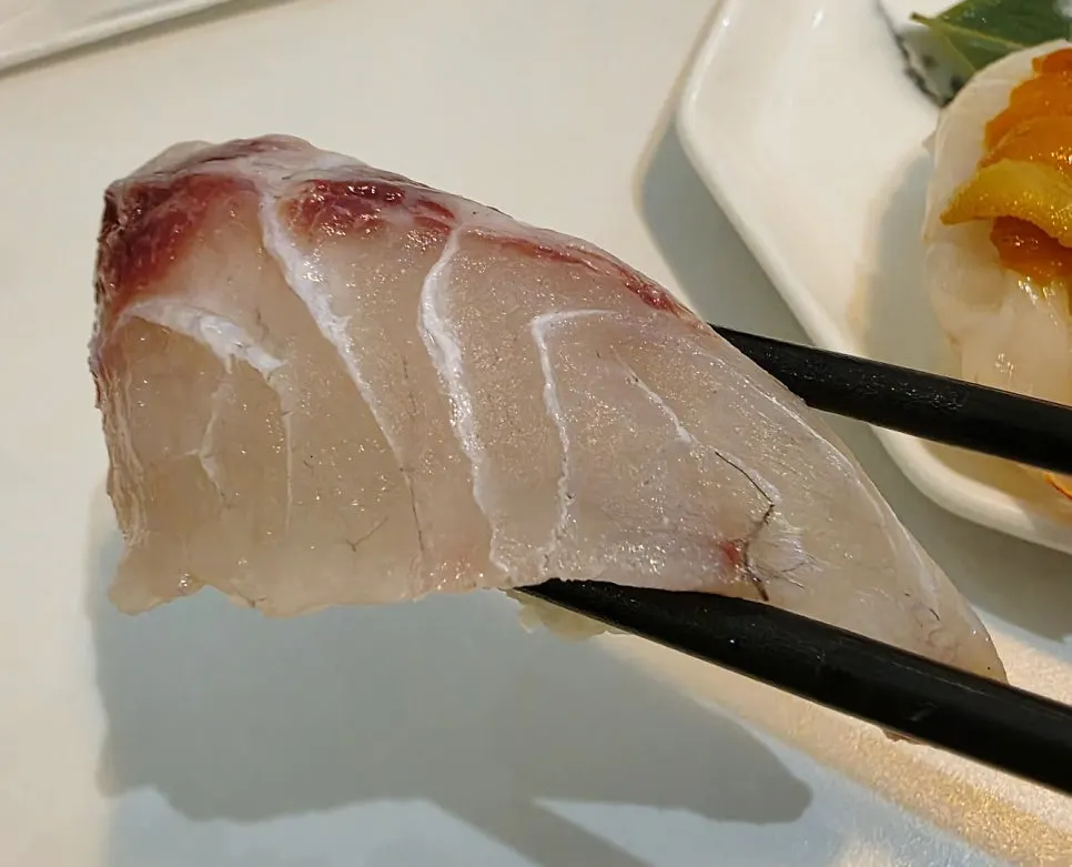 Ordered sushi dishes