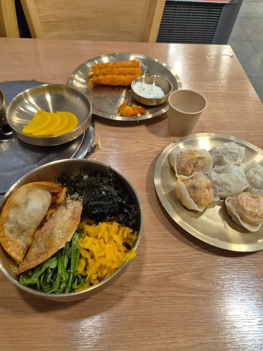 종가만두 종로점 식사 마무리 상차림
