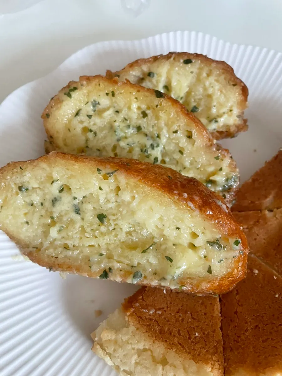 Eating the maple cream cheese bread